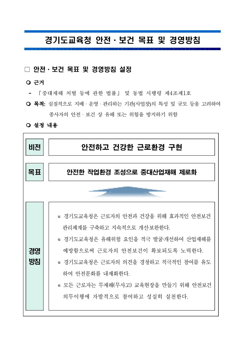 재해예방 및 안전보건 의견청취 이미지
